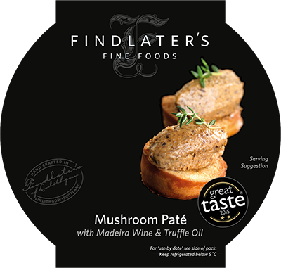 Findlater's Mushroom Pâté: with Maderia Wine & Truffle Oil - 600g