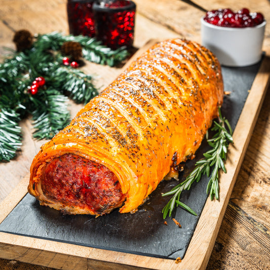 Giant Pork and Cranberry Sausage Roll