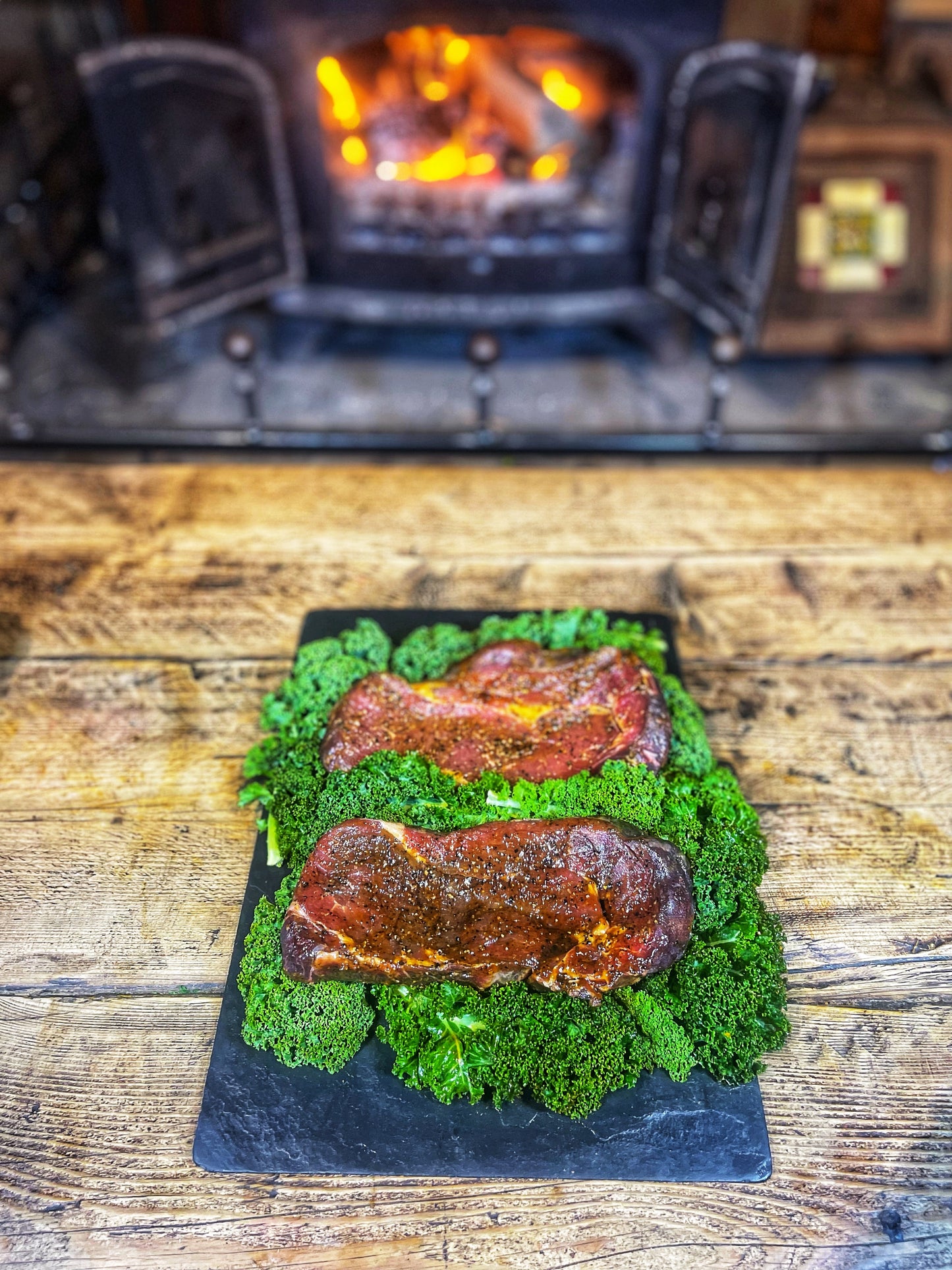 Black Garlic Ribeye Steak