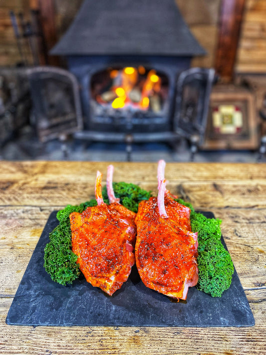 Caribbean Jerk Pork Tomahawk Steaks