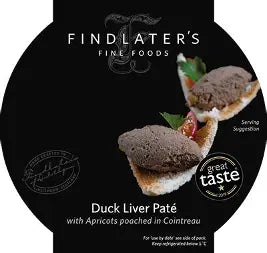 Findlater's Duck Liver Pâté: with Apricot poached in Cointreau - 600g