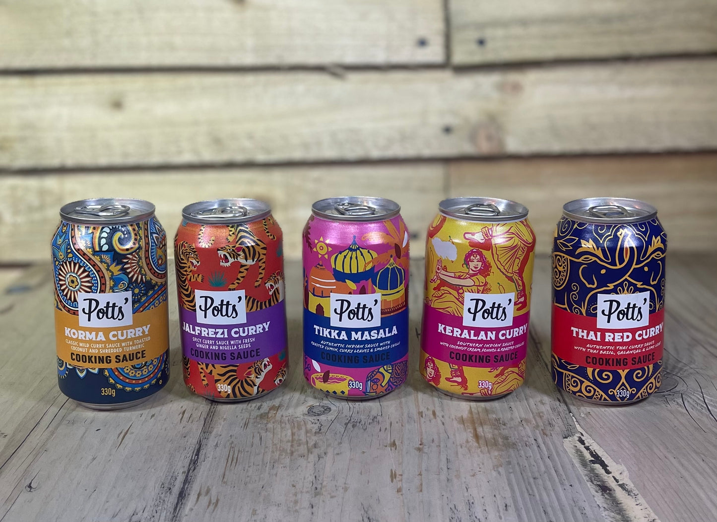 Potts Cooking Sauces - Curry Collection